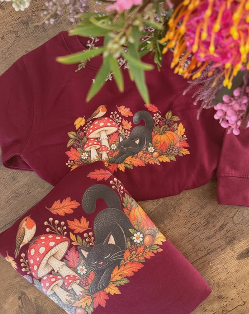 Autumn Kitty Mama Sweatshirt