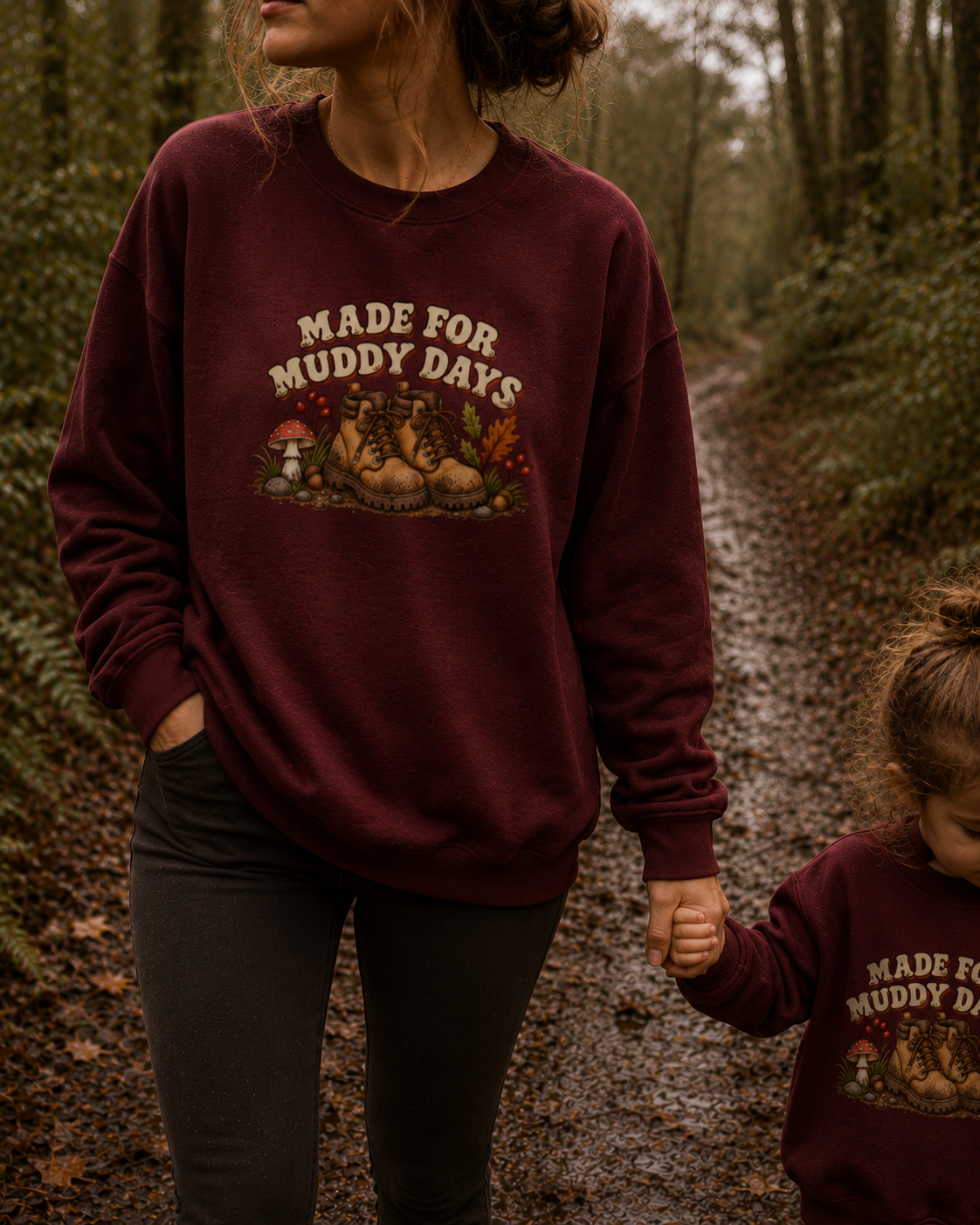 Made For Muddy Days Mama Sweatshirt