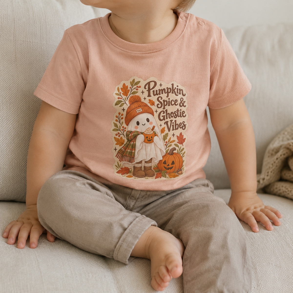 Pumpkin Spice & Ghostie Vibes Baby T-Shirt