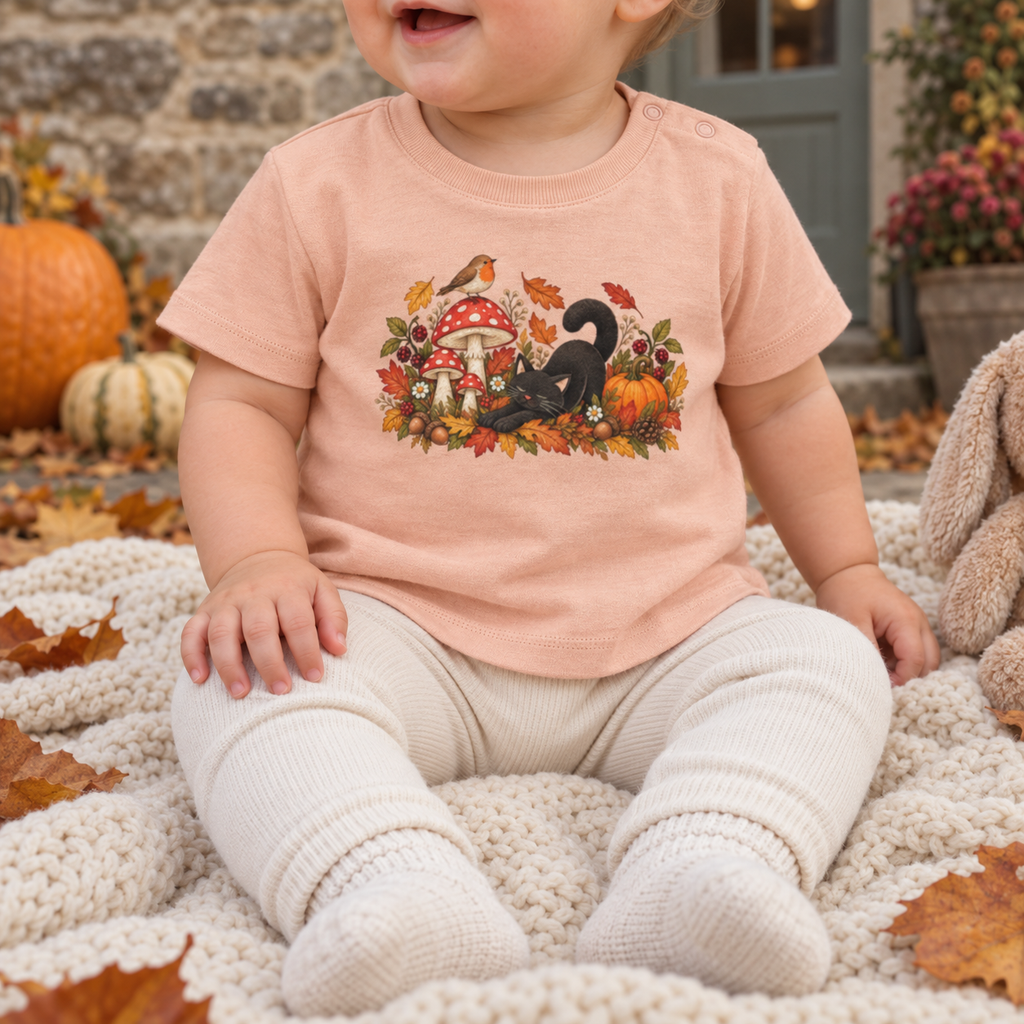 Autumn Kitty Baby T-Shirt