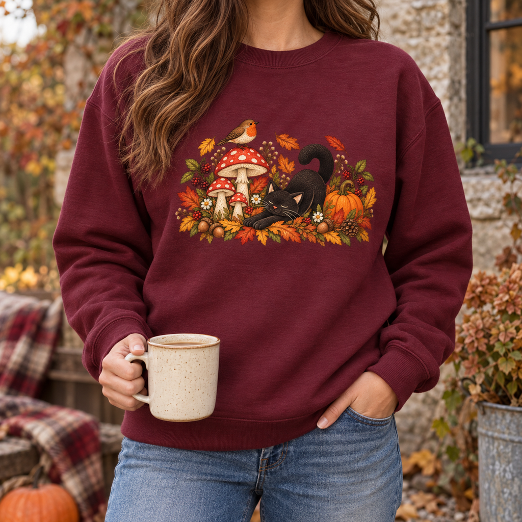 Autumn Kitty Mama Sweatshirt