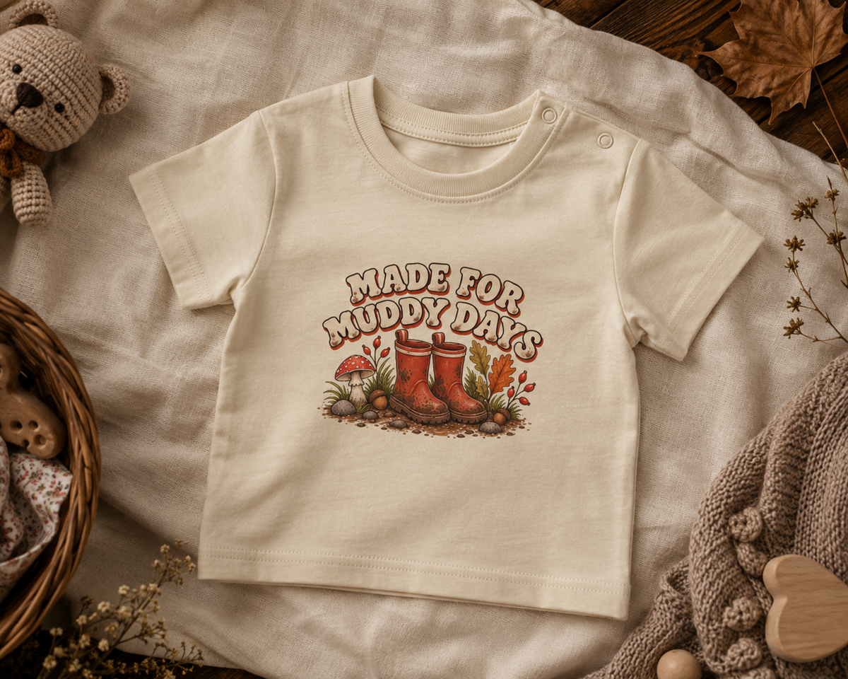 Made For Muddy Days Baby T-Shirt